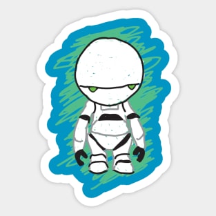 MARVIN THE PARANOID ANDROID Sticker